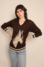 70s Horse Portrait Sweater