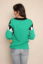 80s Bold Abstract Sweater
