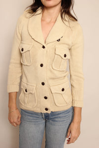 70s Accent Pocket Cardigan
