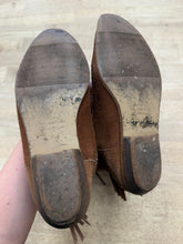 90s Brown Suede Fringe Cowboy Boots