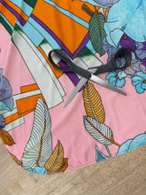 70s Colorful Abstract Wrap Skirt