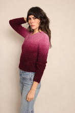 80s Purple Gradient Sweater