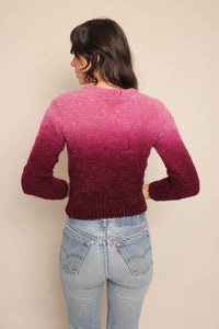 80s Purple Gradient Sweater
