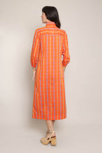 70s Orange Plaid Dress