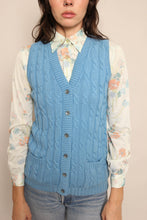 70s Cable Knit Sweater Vest