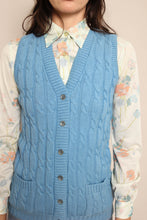 70s Cable Knit Sweater Vest