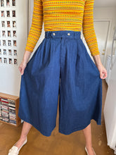 80s Denim Gaucho Pants