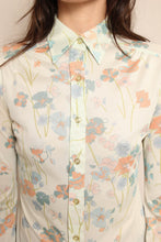 70s Muted Floral Disco Shirt