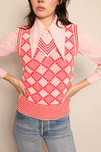 70s Red Sweater Vest