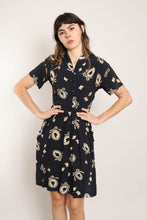 40s Cameo Print Dress