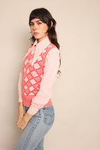 70s Red Sweater Vest