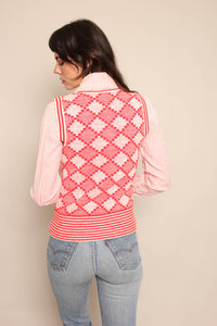 70s Red Sweater Vest