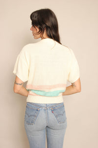 80s Embossed Southwestern Sweater
