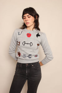 80s Novelty Western Sweater
