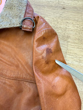 1980s Reversible Leather & Tweed Cafe Racer Moto Jacket