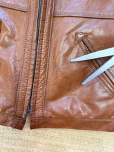 1980s Reversible Leather & Tweed Cafe Racer Moto Jacket