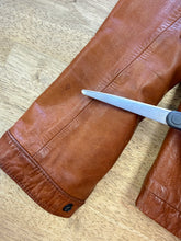 1980s Reversible Leather & Tweed Cafe Racer Moto Jacket