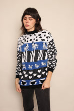 80s Dog Cat & Teddy Bear Sweater