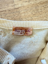 1950s Fruit Berries Knit Cardigan Sweater