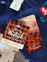 1990s Woolrich English Sheep Dog Print Wool Sweater