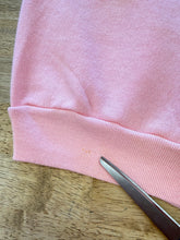 1980s Jim Benton Teddy Bear Beach Print Pink Sweatshirt