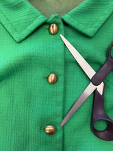1970s Green Mod Mini Dress With Accent Collar