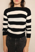 80s Black & White Sweater