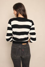 80s Black & White Sweater