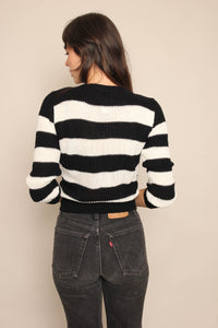 80s Black & White Sweater