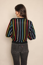 80s Rainbow Striped Sweater