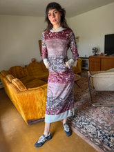 90s Hooded Velour Dress