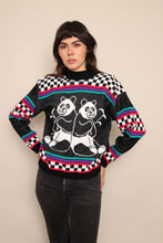 80s Panda Bear Sweater