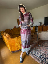 90s Hooded Velour Dress