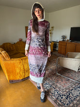 90s Hooded Velour Dress
