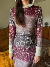 90s Hooded Velour Dress