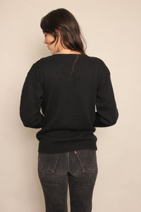 80s Sequined Harlequin Sweater