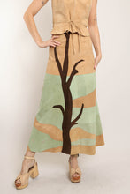 70s Faux Suede Patchwork Set