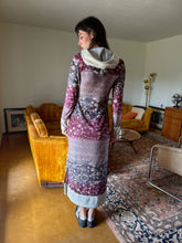 90s Hooded Velour Dress