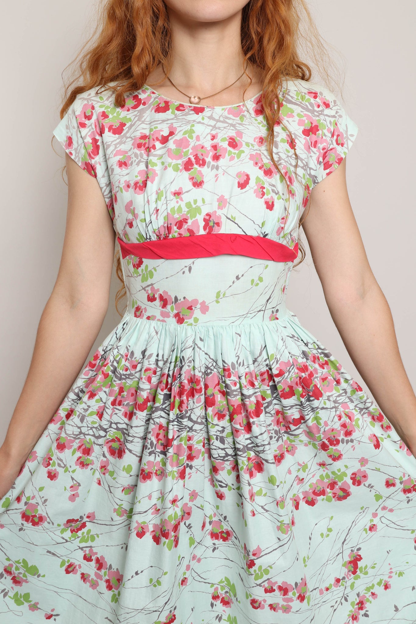 50s Floral Cotton Dress 50s Floral Cotton Dress