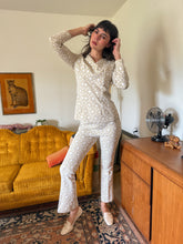 70s Spotted Two Piece Pants Set