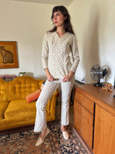70s Spotted Two Piece Pants Set