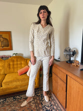 70s Spotted Two Piece Pants Set