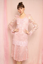 ❤️ 80s Romantic Low Waist Dress