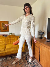 70s Spotted Two Piece Pants Set