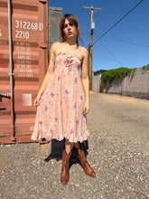 70s Floral Smocked Sundress