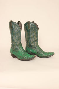 90s Green Cowboy Boots