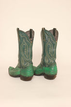 90s Green Cowboy Boots