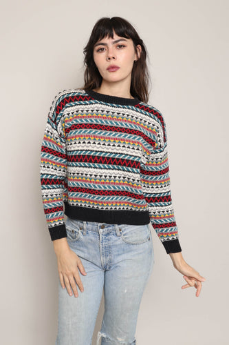 80s Geometric Sweater