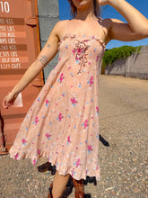 70s Floral Smocked Sundress