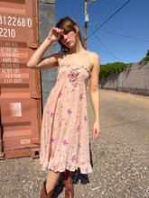 70s Floral Smocked Sundress